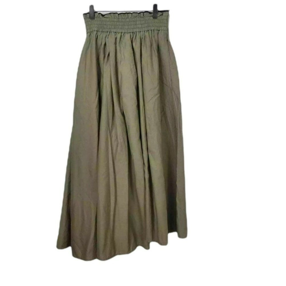 SYSTEM The Handsome Wide Leg Split Pant Pull On Lagenlook Forest Fairy Boho XS/S